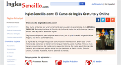 Desktop Screenshot of inglessencillo.com